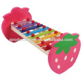 EZ9009 2015Hot vendant des jouets en bois pour enfants musicaux, design de fruits Xylophone Baby Musical Toy en bois, instrument de musique en bois